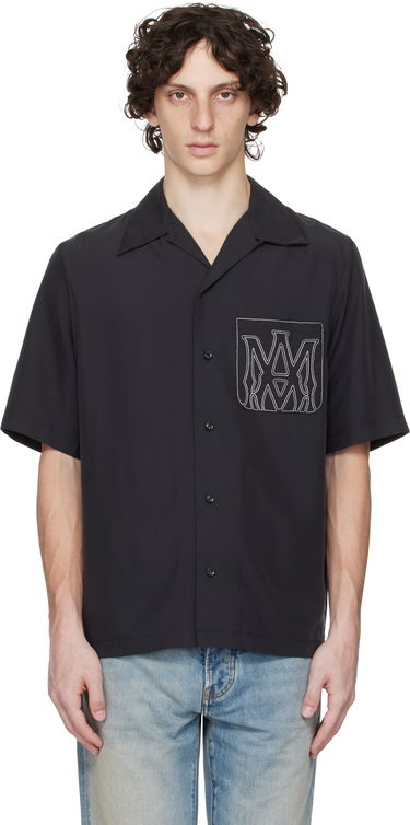 Skjorta AMIRI AMIRI MA Outline Bowling Shirt Svart | AMSTCA1151, 0