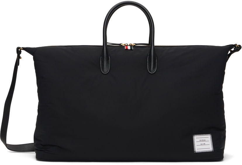 Resväska Thom Browne Thom Browne Polly Twill Duffle Bag Svart | UAG219A-07259