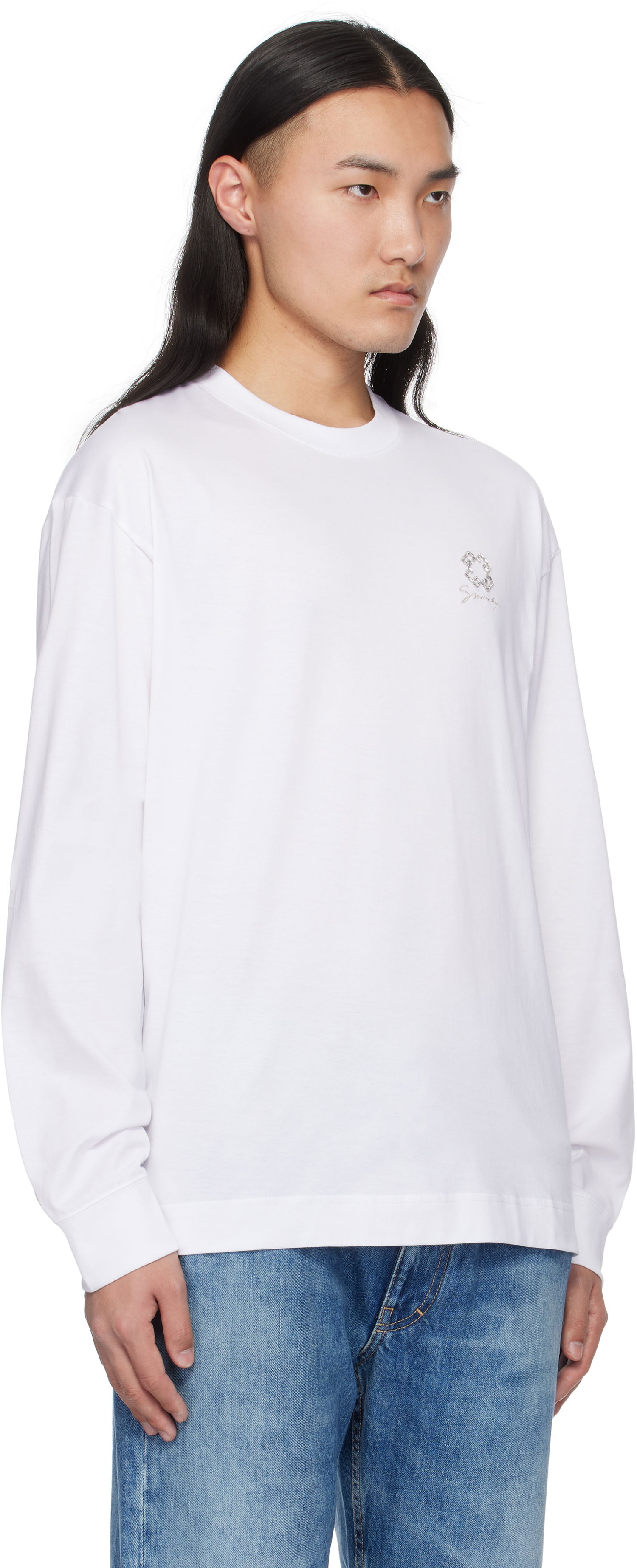 T-shirt Givenchy Crystals 4G T-Shirt Vit | BM71MH3YPP100, 1