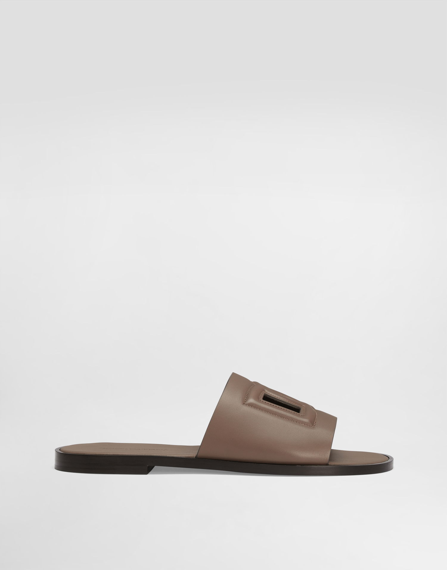 Tillbehör Dolce & Gabbana Dolce & Gabbana Calfskin Slides Beige | A80397AO6028K327, 0