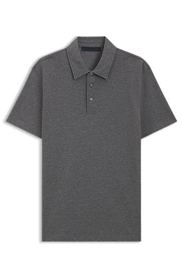 Polotröja BOSS BECKHAM polo shirt in cotton and silk Grå | 50554093