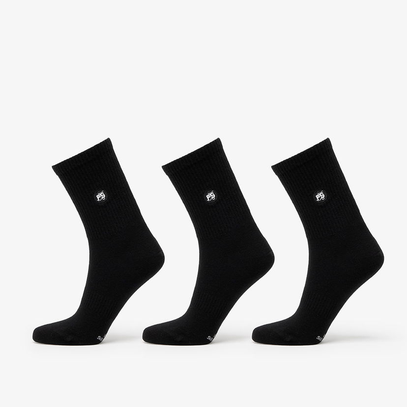 Strumpor Footshop Short Socks 3-Pack Black Svart | FTSHP_371