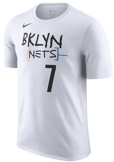 T-shirt Nike Tee Kevin Durant Brooklyn Nets City Edition Vit | dv5975-101, 0