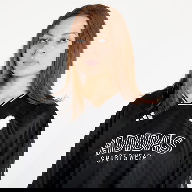 Crop top adidas Originals Tiro Cut 3 Stripes Oversized Mesh Crop Top Svart | JG4097, 1