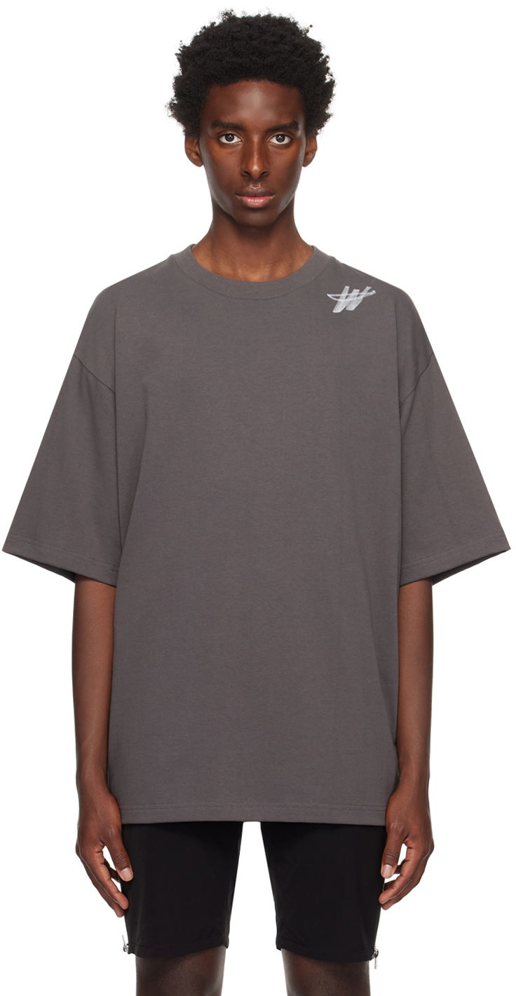 T-shirt We11done We11done 'WD' T-Shirt Grå | WD-TP6-20-073-U-CH