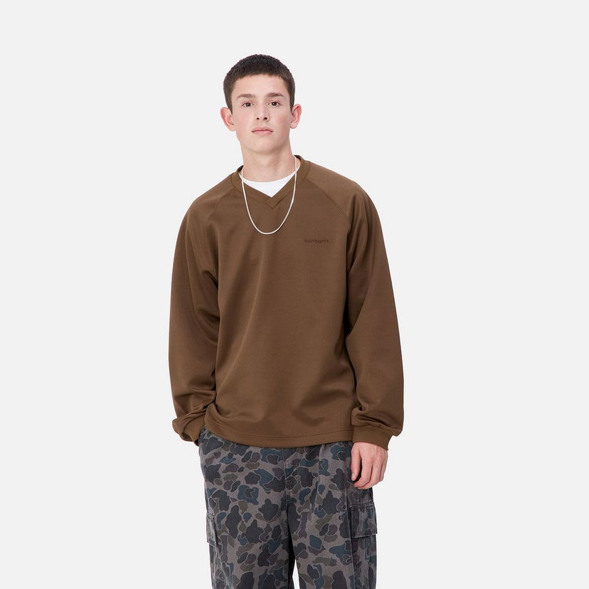 Sweatshirt Carhartt WIP Bolan V-Neck Sweatshirt Brun | I033925_9