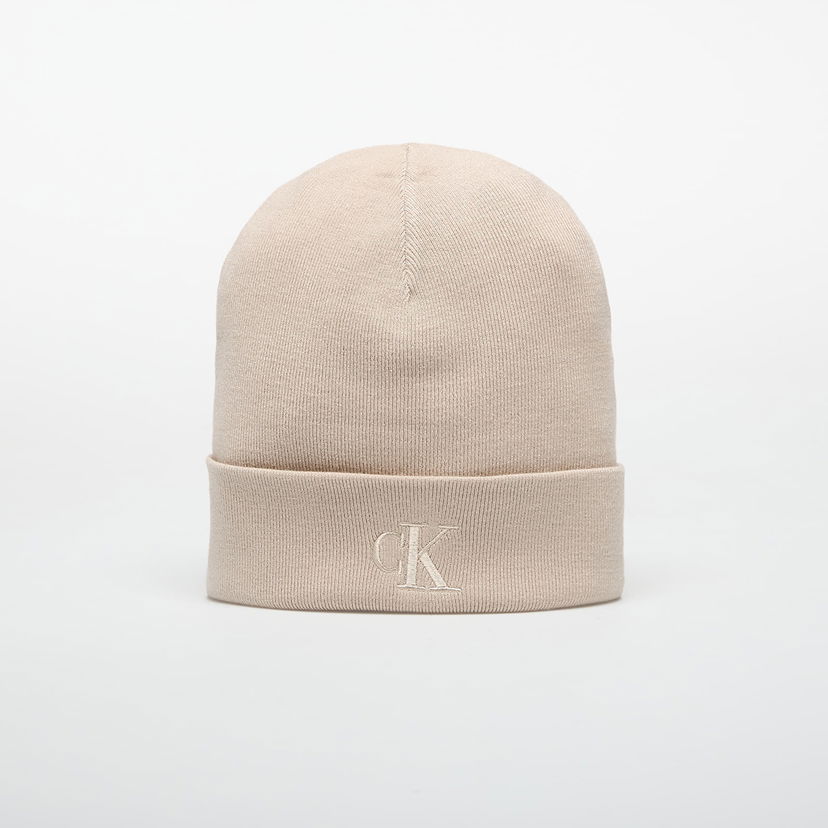 Mössa CALVIN KLEIN Fine Rib Beanie Universal Beige | LV04D8020G RMU