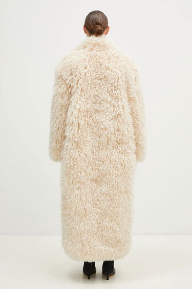 Rockar Fiorucci Women's Long Faux Fur Coat Vit | U01FMOCO243FF02WH02, 2