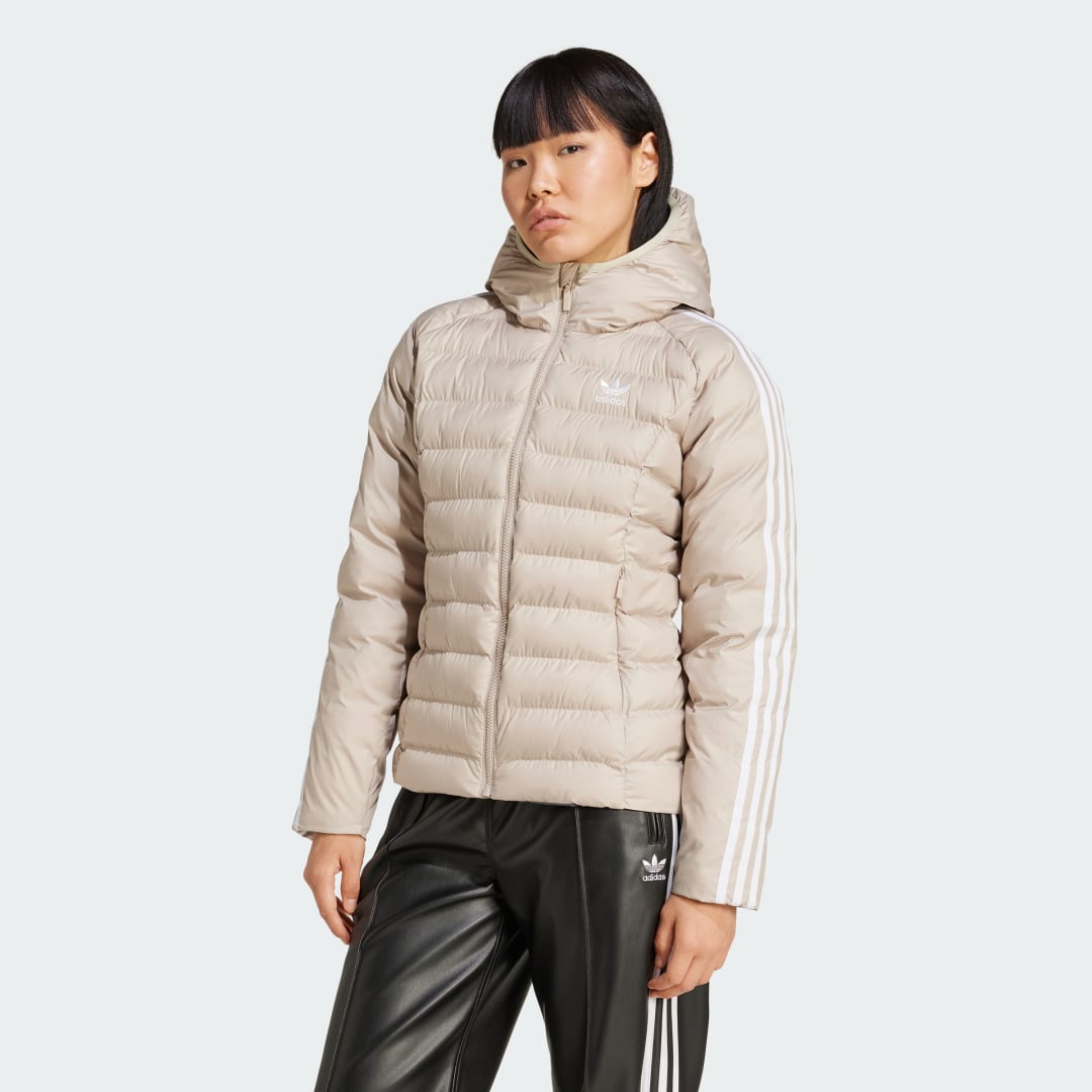 Pufferjacka adidas Performance Slim Fit Puffer Jacket Beige | IW5850, 0