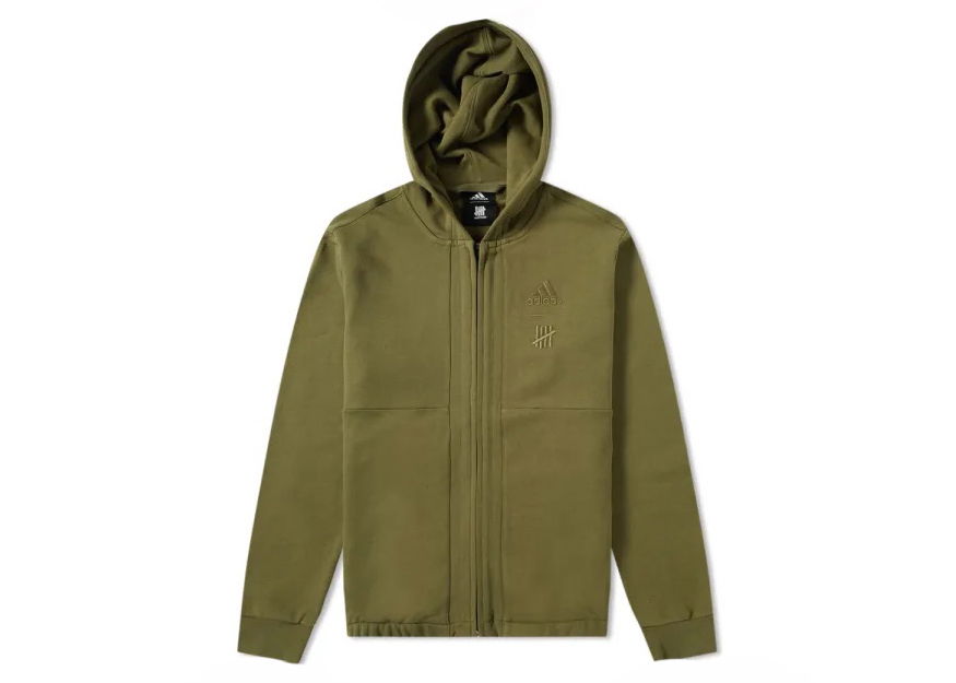 Sweatshirt adidas Originals adidas x Undefeated FZ Hoodie Olive/Olive Cargo Grön | DY3270, 0