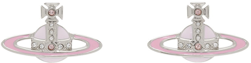 Örhängen Vivienne Westwood Vivienne Westwood Small Neo Bas Relief Earrings Rosa | 62010039-02P439-CN