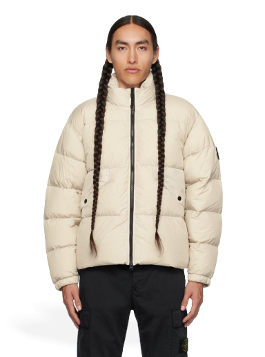 Jacka Stone Island Crinkled Beige | 791540623