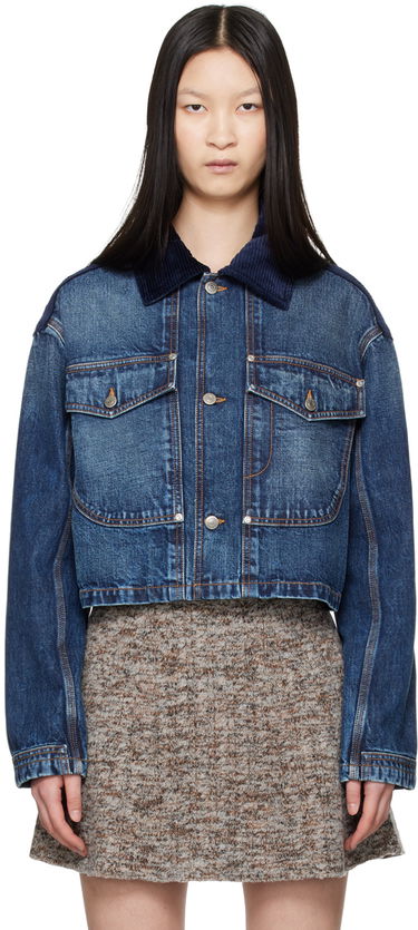 Rockar Stella McCartney Denim Jacket with Collar Blå | 6D02903SPH82, 0