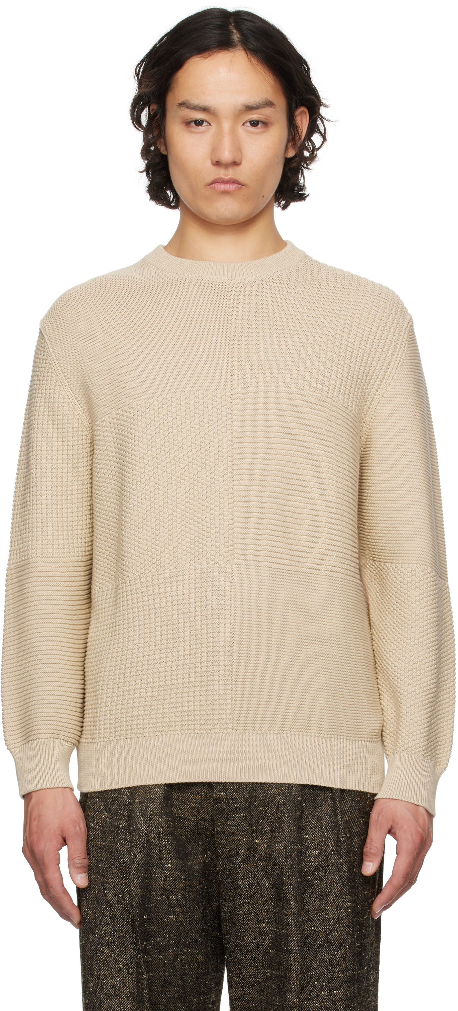 Sweater Paul Smith PS Paul Smith Organic Cotton Knit Sweater Beige | M2R-316Z-P22303-61, 0