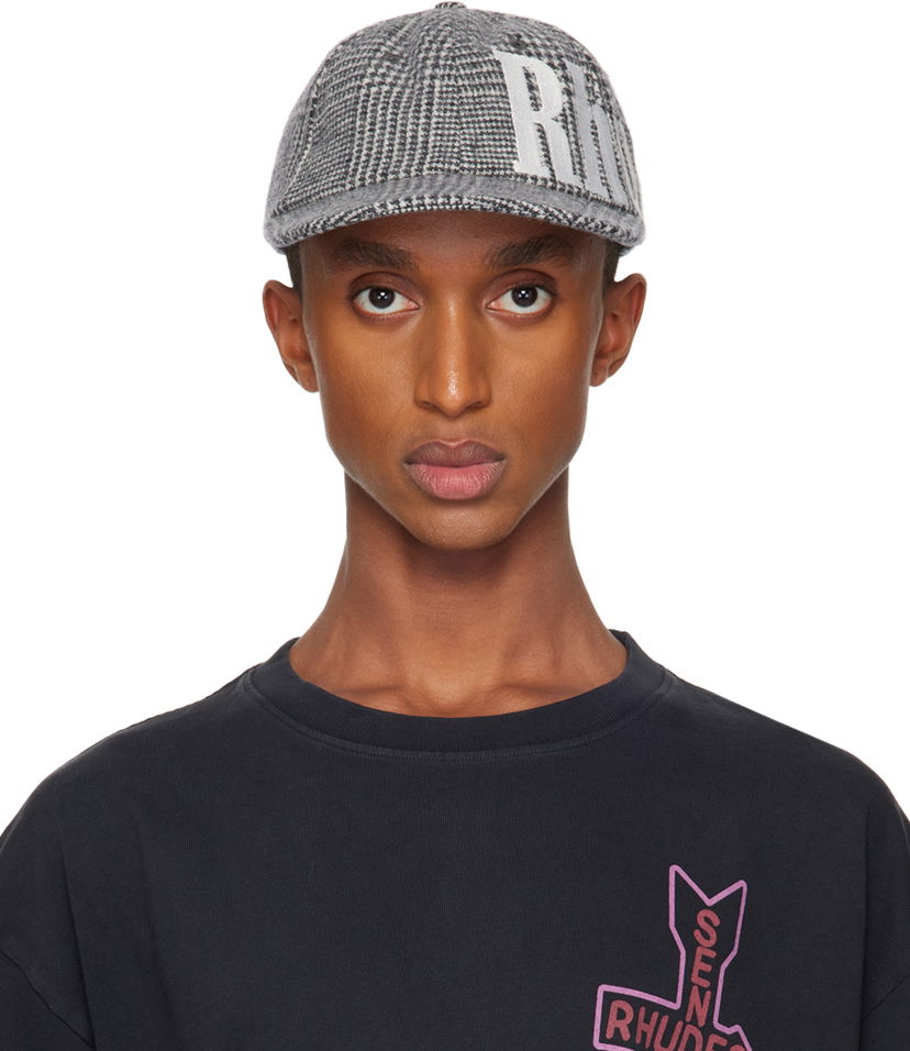 Keps Rhude Wrap Logo 6-Panel Cap Svart | RHFW24HA05012