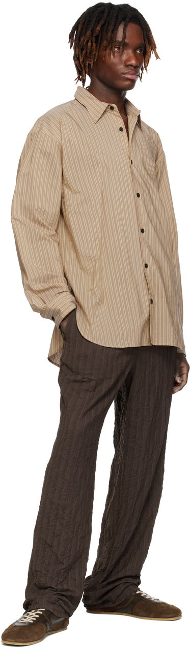 Skjorta Dries Van Noten Dries Van Noten Loose Cotton Shirt Beige | 251-020732-1524, 3