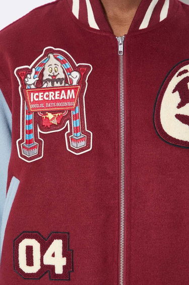 Bomberjacka BBC IceCream ICECREAM Diner Team Varsity Bomber Jacket Bourgogne | IC24106, 6