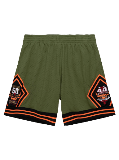 Shorts Mitchell & Ness Flight Chicago Bulls 1997 Swingman Shorts Grön | SMSH4848-CBU97PPPDKGN