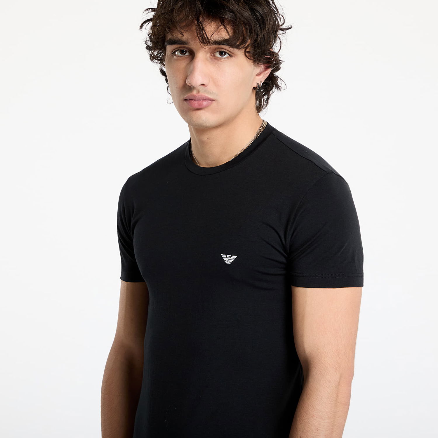 T-shirt Emporio Armani Knit Crew Neck T-Shirt Svart | 111971 4F526 00020, 1