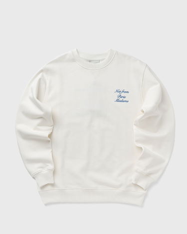 Sweater Drôle de Monsieur Drole de Monsieur Le Slogan Cursive Sweatshirt XXL Vit | G-SW157-CO127-OW, 0