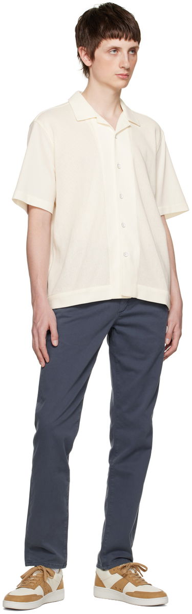 Skjorta rag & bone Rag & Bone Avery Knitted Shirt Vit | MBC23PT003MS03, 3