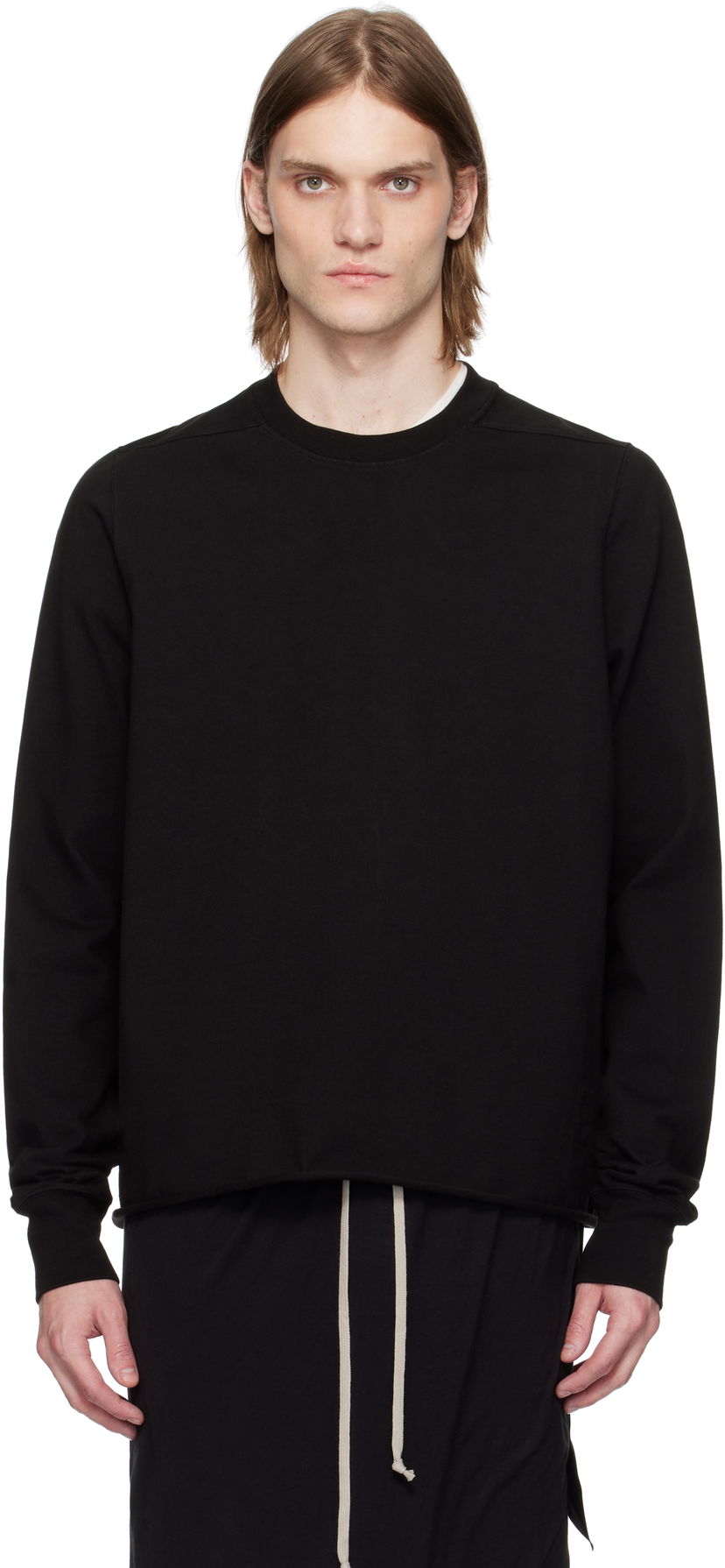 Sweater Rick Owens Rick Owens DRKSHDW Hollywood Crewneck Sweatshirt Svart | DU01E3279 RIGP