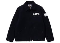BAPE Bape Melton Zip Jacket Navy