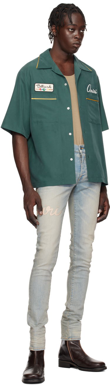 Skjorta AMIRI 'Billiards Club' Camp Shirt Grön | AMSTCA1071, 3