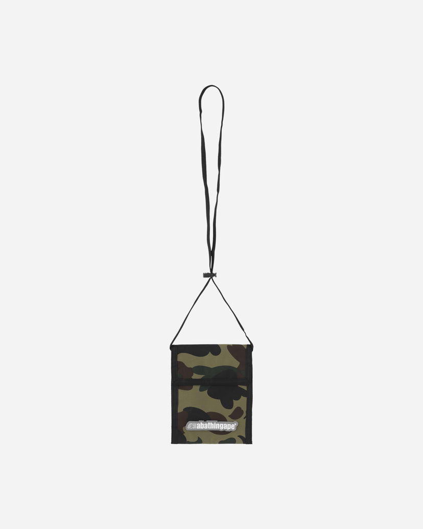 Plånbok BAPE 1st Camo Neck Wallet Grön | 1E80182039 001