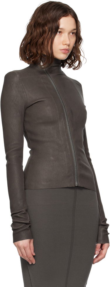 Jacka Rick Owens Rick Owens Gary Leather Jacket Svart | RP02E4701 LSV, 4