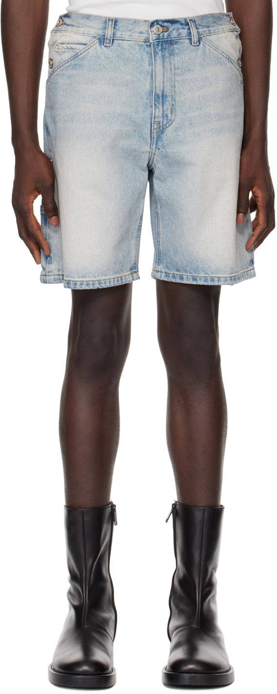 Shorts Courrèges Sailor Denim Shorts Blå | 124DSH026DE0016