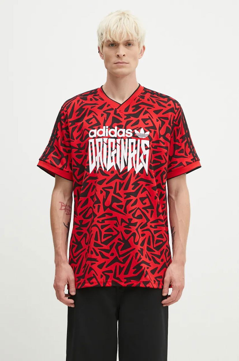 T-shirt adidas Originals T-Shirt Print Short Sleeve Röd | IZ4833