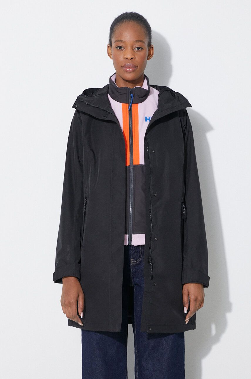 Regnrock Helly Hansen Long Raincoat Svart | 54075, 0