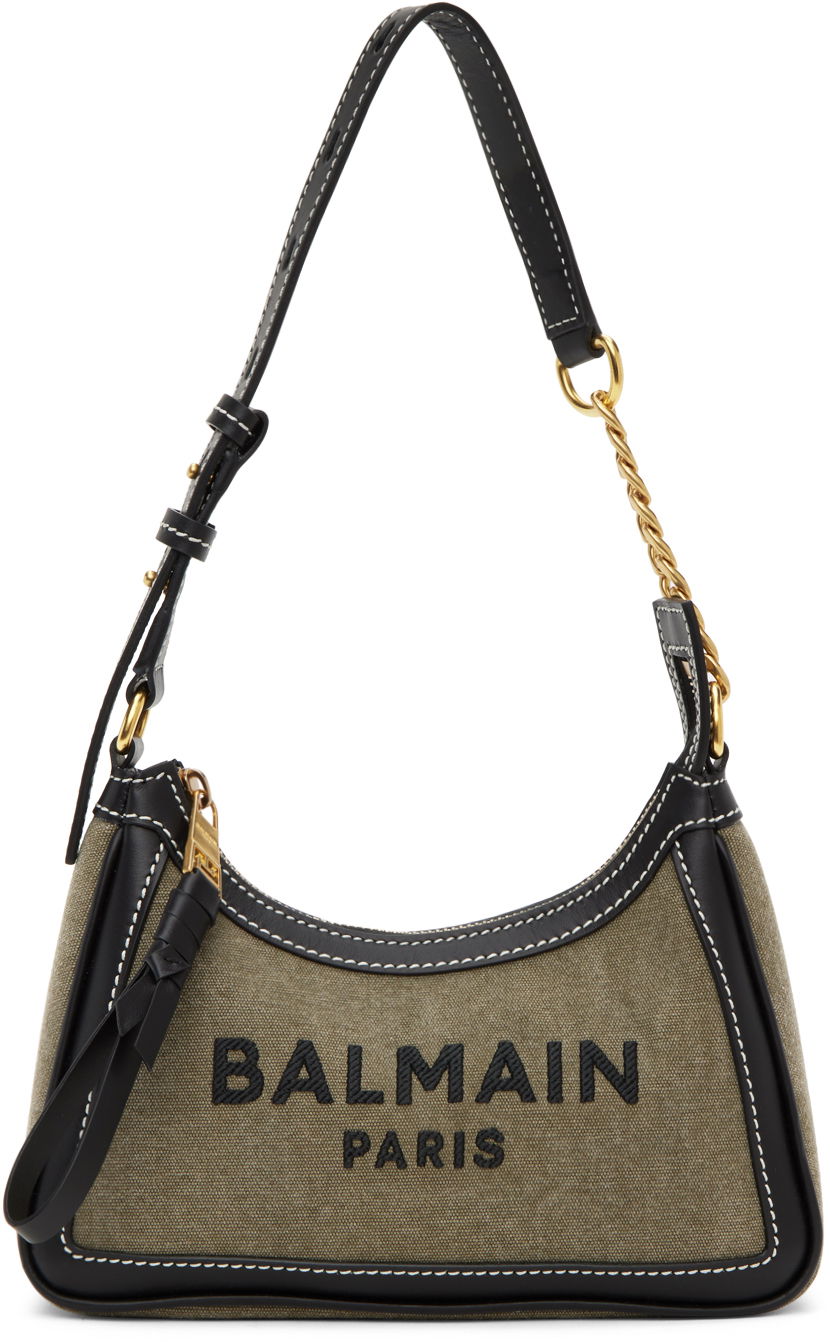 Axelväska Balmain B-Army Bag Grön | CN1BT743TCLB, 0