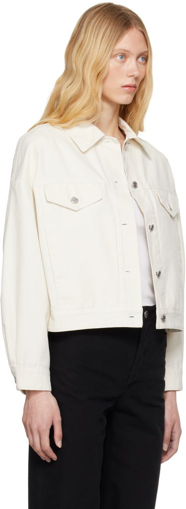 Jacka A.P.C. A.P.C. Cally Cropped Denim Jacket Svart | COGBJ-F02905, 4