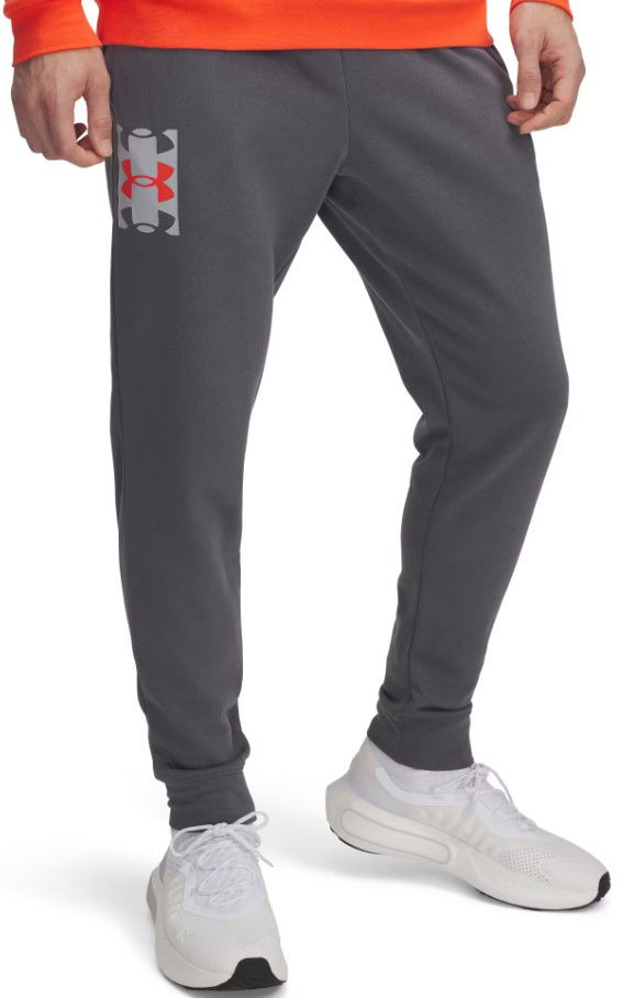 Träningsbyxor Under Armour Under Armour Rival Terry Logo Joggers Grå | 1390144-025