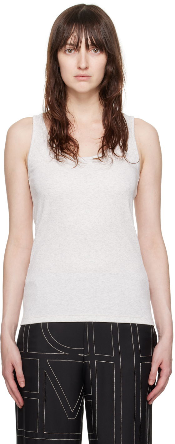 Linne TOTEME Classic Tank Top Grå | 243-WRT1053-FB0246
