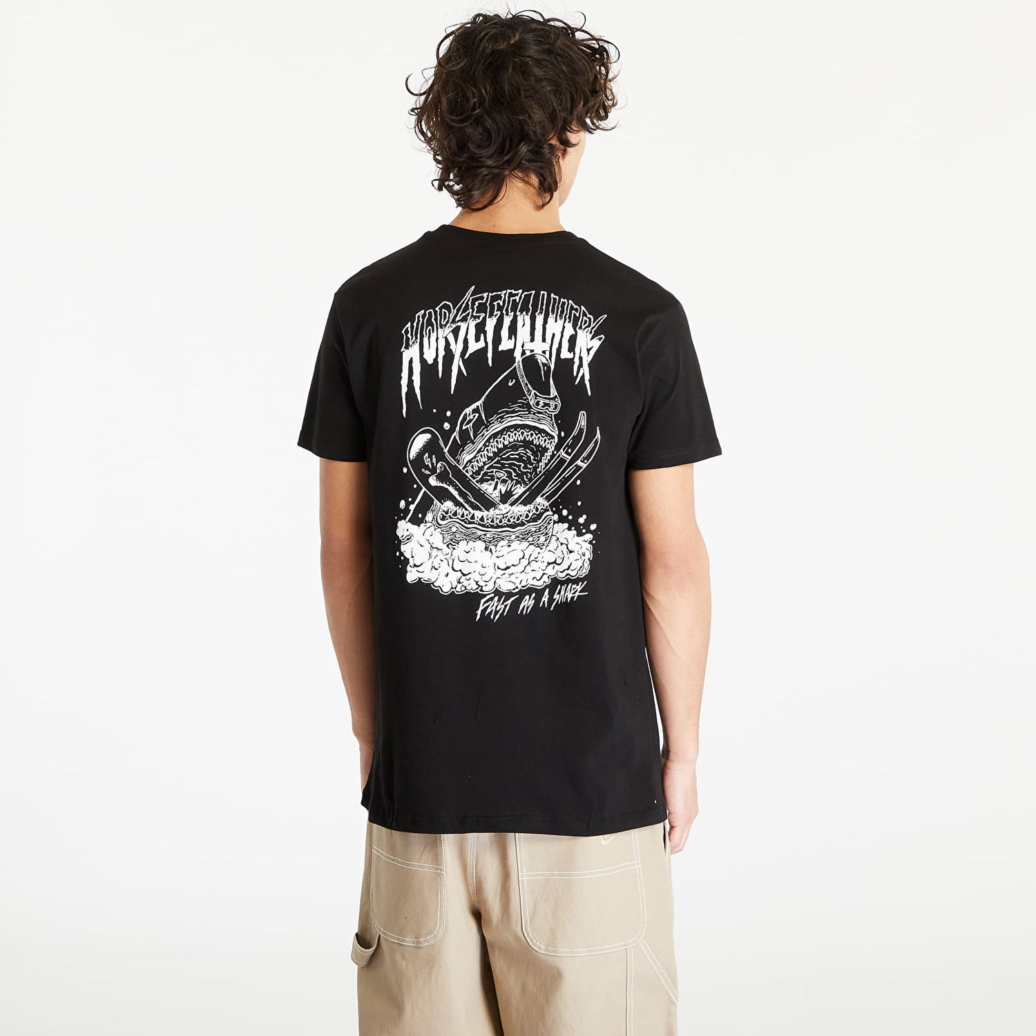 T-shirt Horsefeathers Snow Shark T-Shirt Svart | SM1331A, 1