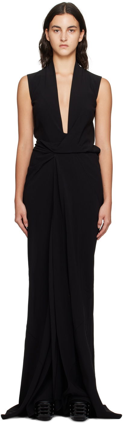 Klä Rick Owens SL Maxi Dress Svart | RP02C1575 HY, 0