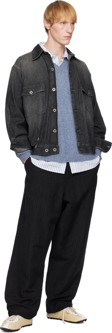 Jacka Maison Margiela Maison Margiela Distressed Denim Jacket Svart | S50AM0649 M30025, 3