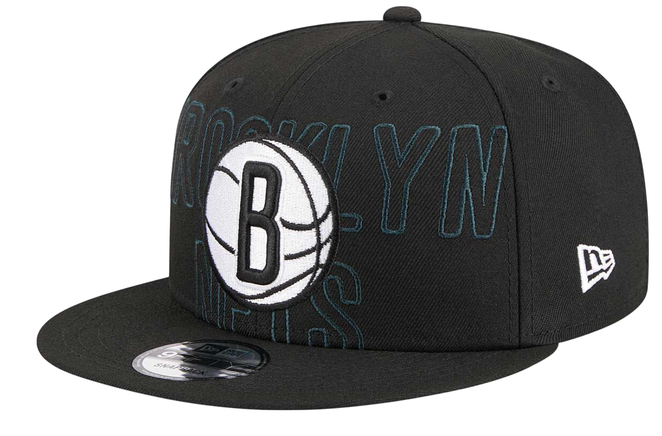 Keps New Era New Era Brooklyn Nets 2023 Draft 9Fifty Snapback Cap Svart | 60360911-60360911, 0