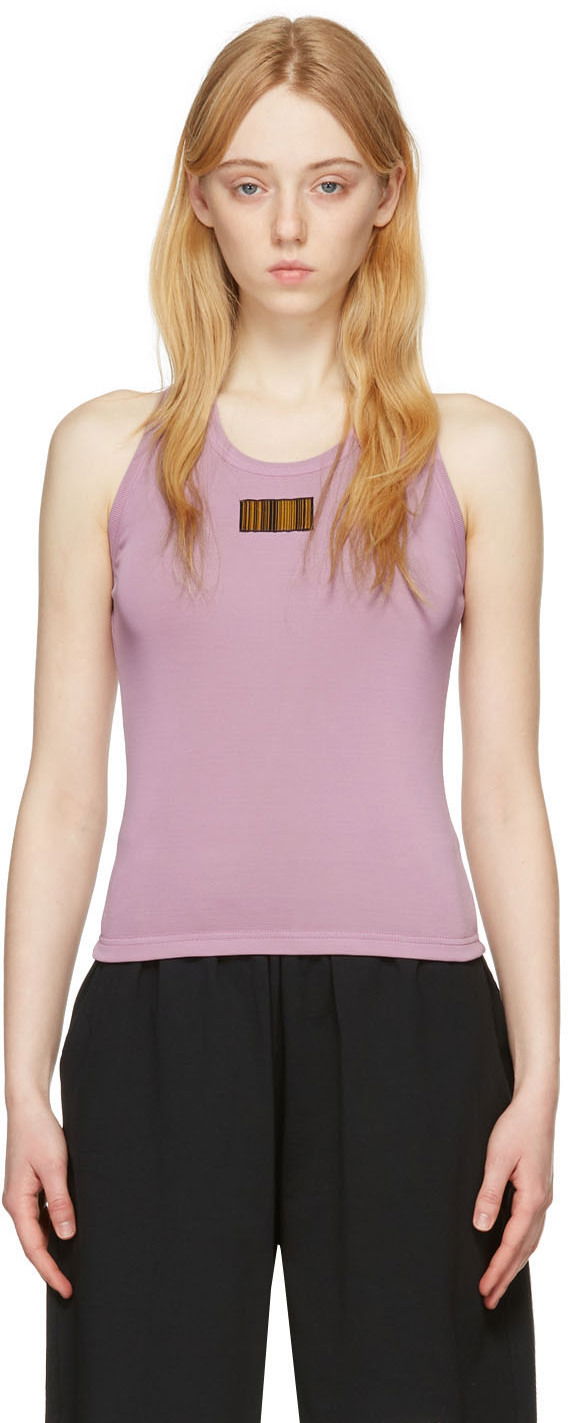Linne VETEMENTS VTMNTS Barcode Tank Top Purpur | VL12TR840L