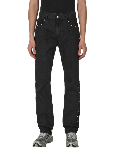 Jeans Pleasures Bling 5 Pocket Denim Pants Svart | P22W033 BLACK