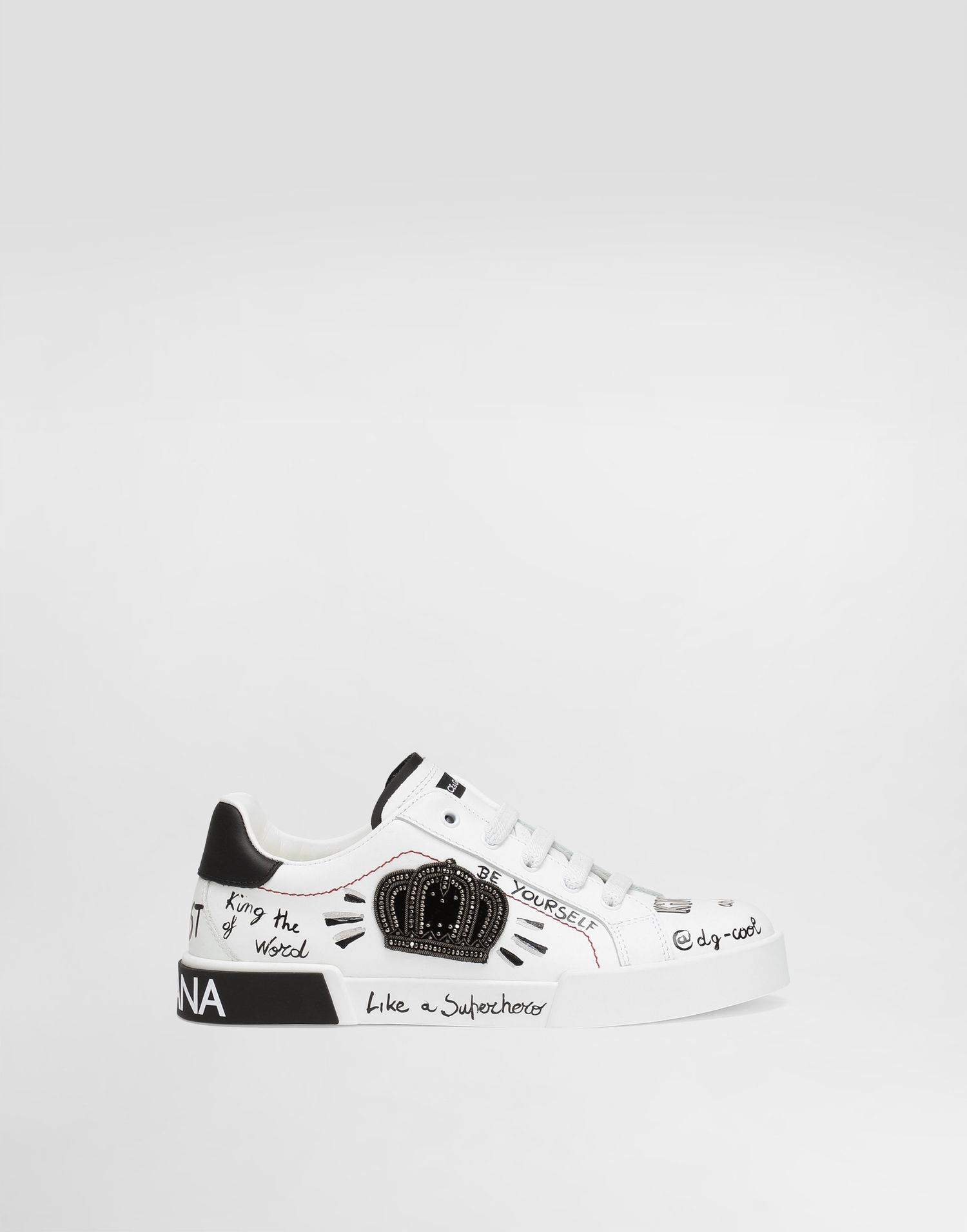 Sneakers och skor Dolce & Gabbana Dolce & Gabbana Portofino Light Printed Calfskin Vit | DA5312A3A17HWF57, 0