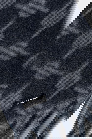 Halsduk DAILY PAPER Daily Paper Riyo Monogram Wool Blend Scarf Blå | 2521093, 1