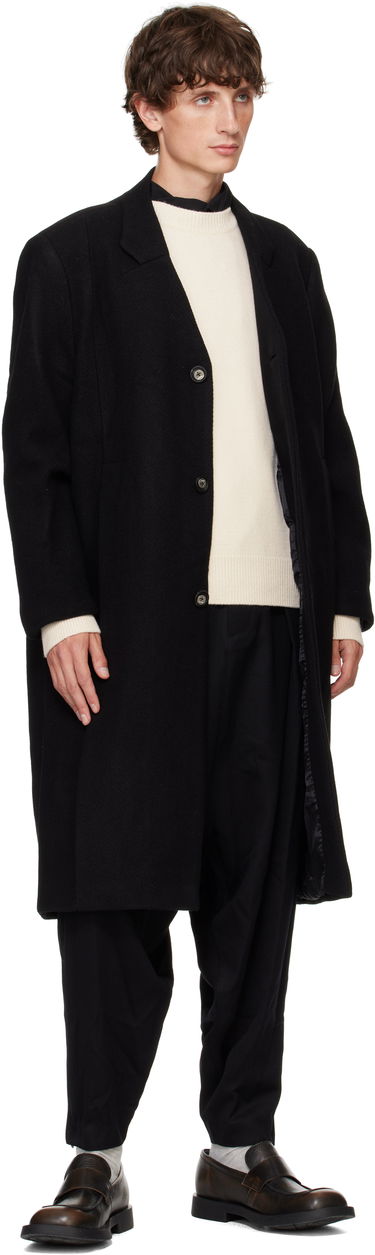 Rockar ADER ERROR Pleated Long Coat Svart | BN01FWCT0101BK, 3