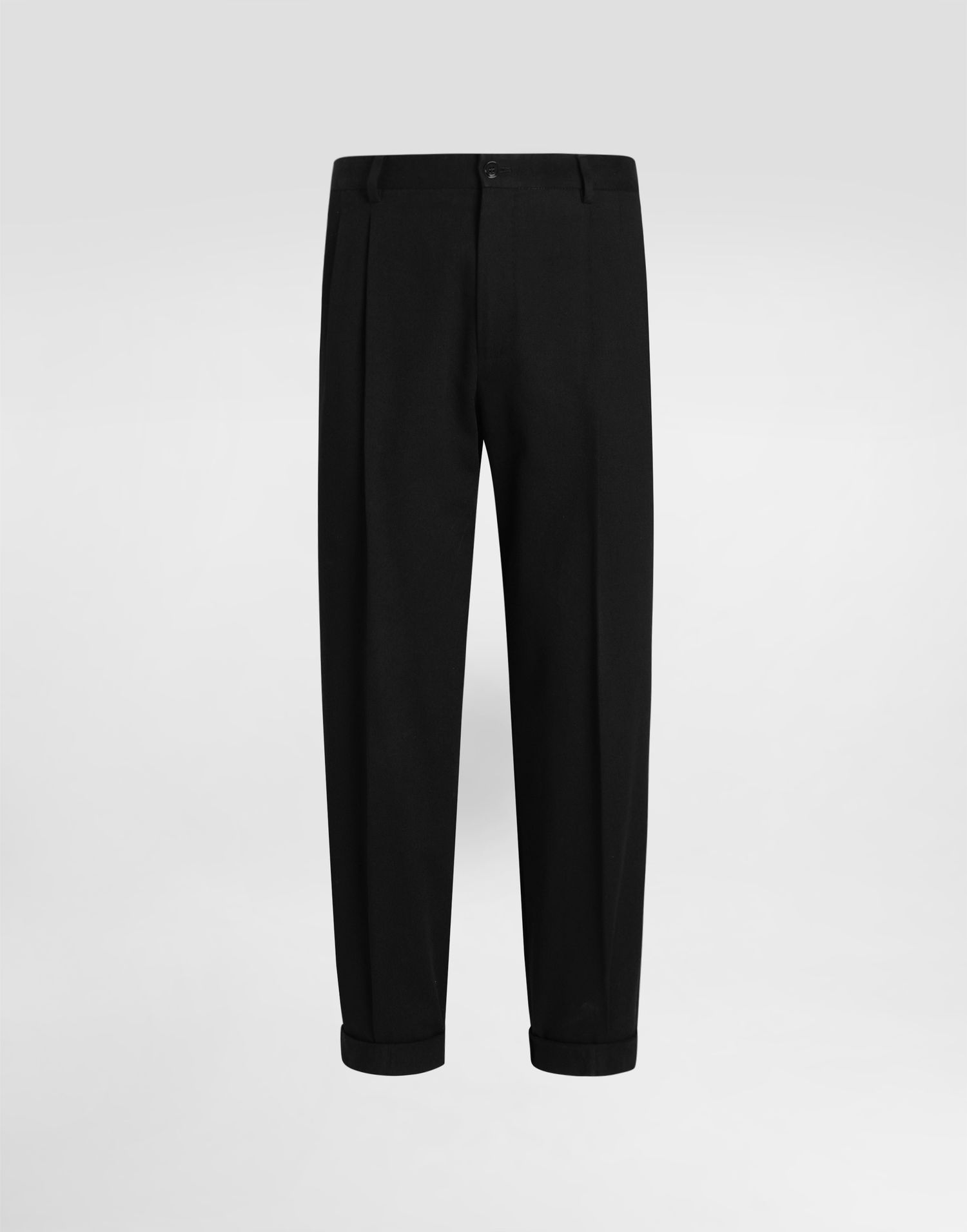 Byxor Dolce & Gabbana Dolce & Gabbana Gabardine Double Darts Pants Svart | GP10DTFUFNVN0000_3, 0