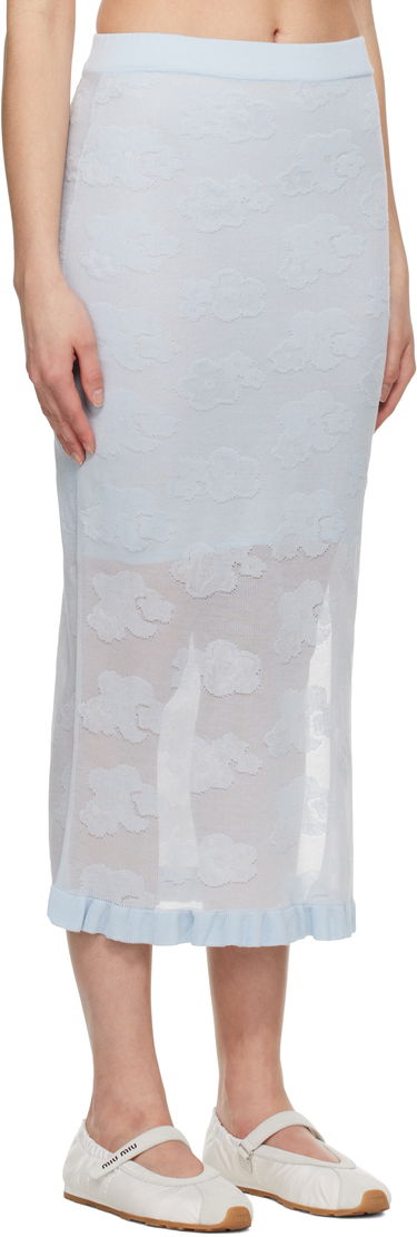 Kjol Cecilie Bahnsen Cecilie Bahnsen Pegonia Midi Knit Skirt Blå | 1.25KNI50005 PEGONIA SKIRT, 1