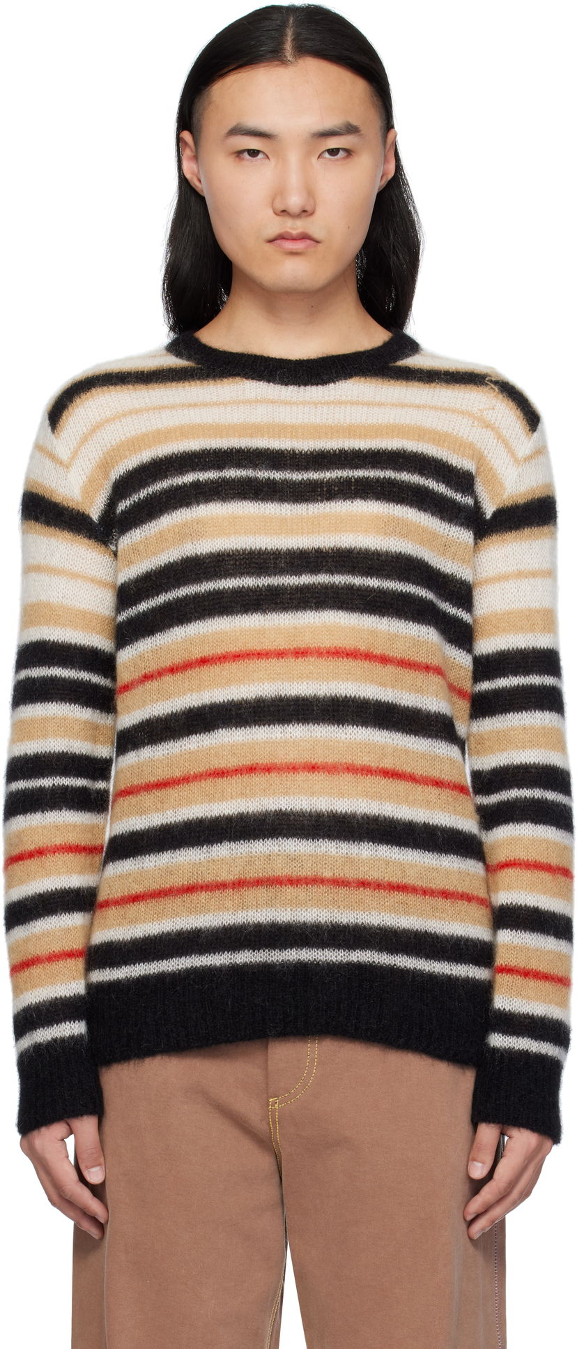Sweater Marni Marni Striped Mohair Sweater Flerfärgad | GCMG0435Q0 UFU178