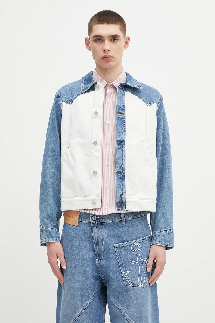 Jacka Aries Aries Patchwork Western Carpenter Jacket Blå | AR7030503